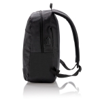 Sac à dos pour ordinateur de 15´´ avec port USB pour powerbank Oslo couleur noir troisième vue