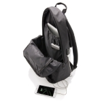 Sac à dos pour ordinateur de 15´´ avec port USB pour powerbank Oslo couleur noir sixième vue