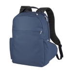 Sacs à dos personnalisés rembourrés pour ordinateur de 15´´ Iconic couleur bleu marine deuxième vue frontale