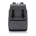Sac à dos pour PC de 15,6´´ en nylon avec poche extérieure Vintage couleur gris foncé deuxième vue