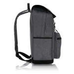 Sac à dos pour PC de 15,6´´ en nylon avec poche extérieure Vintage couleur gris foncé troisième vue