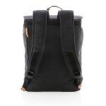 Sac à dos en toile de haute qualité pour ordinateur de 15,6´´ Casual couleur noir troisième vue