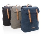 Sac à dos en toile de haute qualité pour ordinateur de 15,6´´ Casual couleur noir vue générale