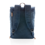 Sac à dos en toile de haute qualité pour ordinateur de 15,6´´ Casual couleur bleu troisième vue