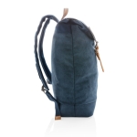 Sac à dos en toile de haute qualité pour ordinateur de 15,6´´ Casual couleur bleu quatrième vue