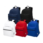 Sac à dos enfant personnalisable recyclé coloré Scolaire Master couleur blanc deuxième vue en couleurs