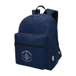 Sac à dos enfant personnalisable recyclé coloré Scolaire Master couleur bleu marine vue impression sérigraphique