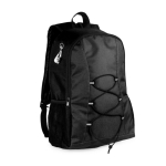 Sac à dos de sport en polyester avec sortie pour écouteurs Hiking couleur noir première vue