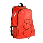 Sac à dos de sport en polyester avec sortie pour écouteurs Hiking couleur rouge première vue