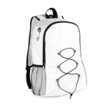 Sac à dos de sport en polyester avec sortie pour écouteurs Hiking couleur blanc première vue