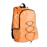 Sac à dos de sport en polyester avec sortie pour écouteurs Hiking couleur orange première vue