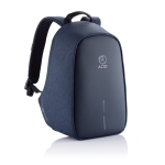 Petit sac à dos antivol pour ordinateur de 13,3´´ Bobby Hero Small couleur bleu marine vue avec logo