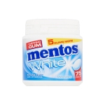 Chewing-gums Mentos avec boîte personnalisable White Menta Suave couleur blanc