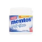 Boîte de chewing-gums Mentos Mentos White Menta Refrescante couleur blanc