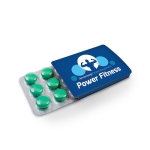 Chewing-gums à la menthe avec boîte avec logo Mentos Breeze Mint couleur blanc
