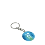 Porte-clé personnalisé par goutte de résine en couleurs Sublim Rond