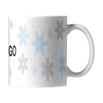 Tasses blanches de 330 ml lavables au lave-vaisselle Sublim White couleur blanc vue arrière
