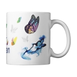 Tasses blanches de 330 ml lavables au lave-vaisselle Sublim White couleur blanc