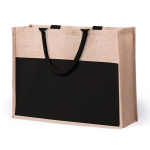 Sac cabas toile de jute personnalisable avec poche Pocket XL première vue