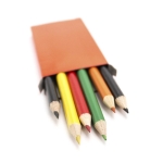 6 crayons de couleur dans boîte personnalisable à coloris vif Pigment couleur rouge quatrième vue