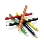 6 crayons de couleur dans boîte personnalisable à coloris vif Pigment couleur rouge cinquième vue