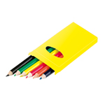6 crayons de couleur dans boîte personnalisable à coloris vif Pigment