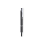 Stylo personnalisé en métal avec caoutchouc encre bleue
