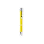 Stylo personnalisé en métal avec caoutchouc encre bleue