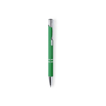 Stylo personnalisé en métal avec caoutchouc encre bleue