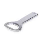 Décapsuleur en aluminium coloré avec manche perforé pour lanyard couleur argenté première vue