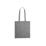 Tote bag avec logo en coton recyclé pas cher 8kg 120 g/m2 Eco Recycle couleur noir première vue