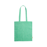 Tote bag avec logo en coton recyclé pas cher 8kg 120 g/m2 Eco Recycle couleur vert première vue