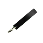 Porte-clés décapsuleur en aluminium coloré brillant couleur noir