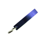 Porte-clés décapsuleur en aluminium coloré brillant couleur bleu