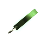 Porte-clés décapsuleur en aluminium coloré brillant couleur vert cinquième vue