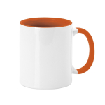 Tasse en céramique avec anse et intérieur coloré, 350 ml Sublim Color couleur orange première vue