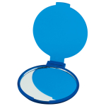 Miroir de maquillage pliant personnalisé pas cher Singleview couleur bleu