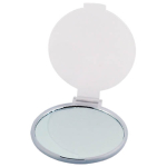 Miroir de maquillage pliant personnalisé pas cher Singleview couleur blanc