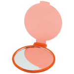 Miroir de maquillage pliant personnalisé pas cher Singleview couleur orange