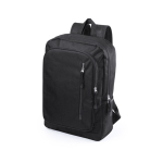 Sac à dos pour ordinateur portable polyester avec 2 poches avant, 15” couleur noir première vue