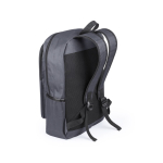 Sac à dos pour ordinateur portable polyester avec 2 poches avant, 15” couleur gris deuxième vue