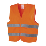 Gilet de sécurité en polyester haute visibilité XL couleur orange