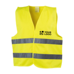 Gilet de sécurité en polyester haute visibilité XL avec zone d'impression