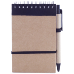 Bloc de notes avec stylo en carton A6 pages lignées