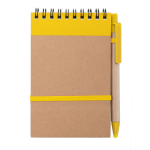 Bloc de notes avec stylo en carton A6 pages lignées