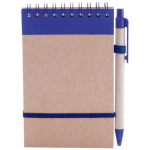 Bloc de notes avec stylo en carton A6 pages lignées