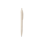 Stylo écologique publicitaire, bouton poussoir et encre bleue Fiber couleur naturel première vue
