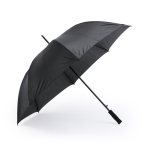 Parapluies personnalisés grande taille en polyester pongé Ø130 Monsoon couleur noir cinquième vue