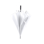 Parapluies personnalisés grande taille en polyester pongé Ø130 Monsoon couleur blanc première vue