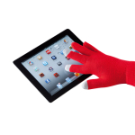Gant tactile économique pour téléphones portables Touch couleur rouge